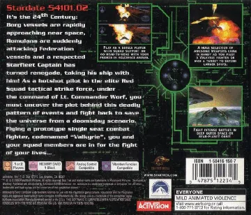 Star Trek - Invasion (US) box cover back